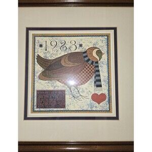 Charles Wysocki Singed Numbered Commemorative 1983 Print Framed COA 649/2000 Vtg